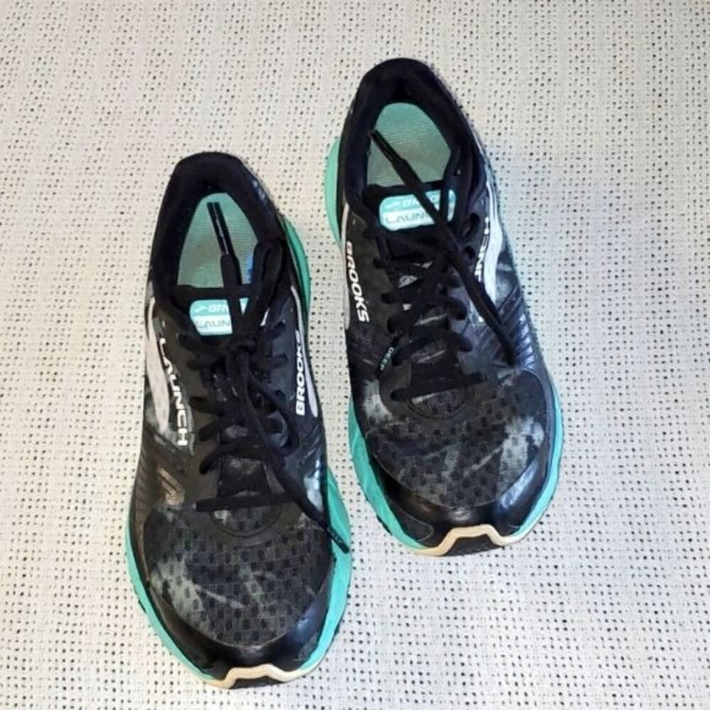 Brooks Launch Sz. 9‎ Green/Black Running Athletic Sneakers